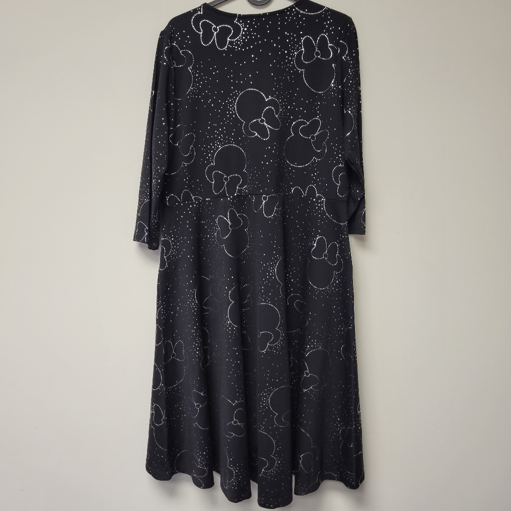 Torrid Minnie Mouse high low Skater dress Disney Black 1X - Picture 5 of 10